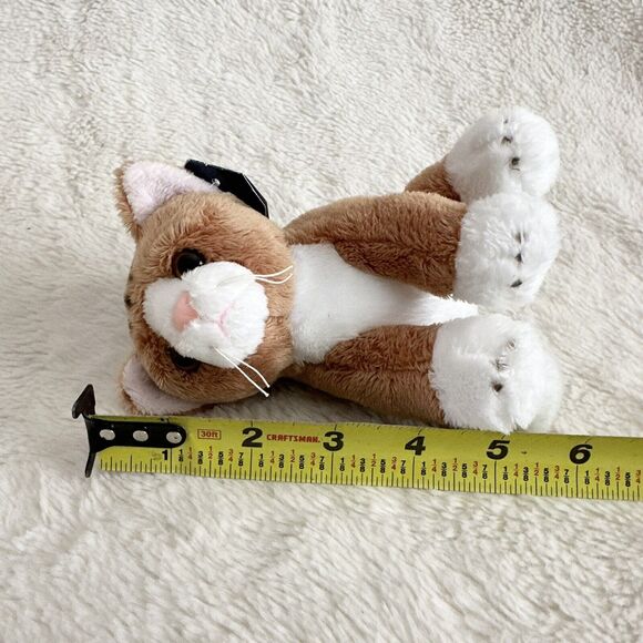 Ganz Heritage Collection Brown Orange Mini Kitten Cat Plush 5” Stuffed Animal - Picture 5 of 5
